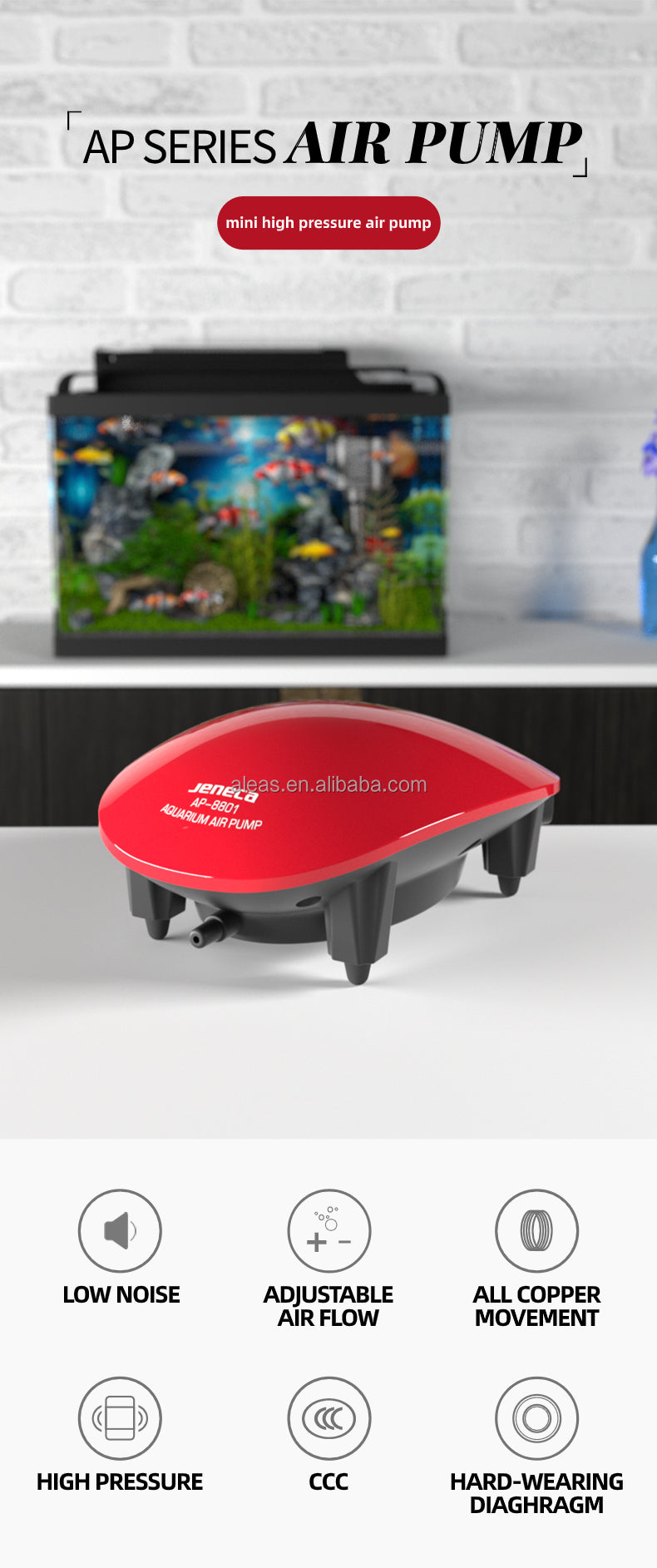 Jeneca Aquarium Air Pump AP-8804