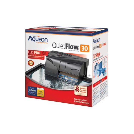 Aqueon QuietFlow 30 LED PRO Aquarium Power Filter