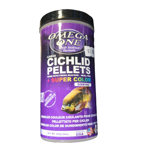 Omega One Cichlid Pellets + Super Color (Sinking)