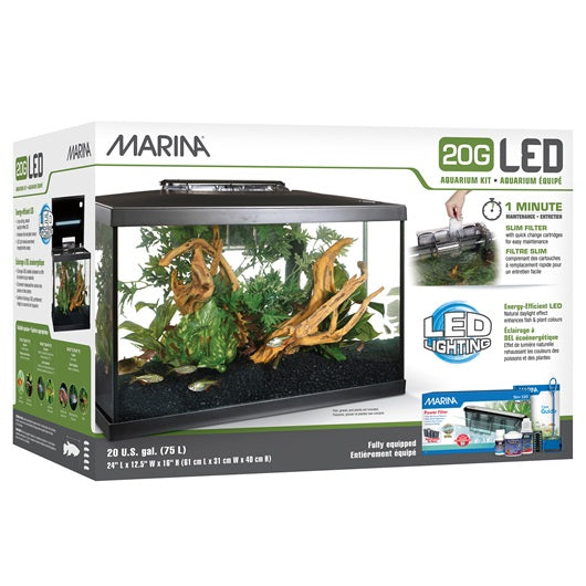 Marina 20G LED Glass Aquarium Kit - 75 L (20 US gal)