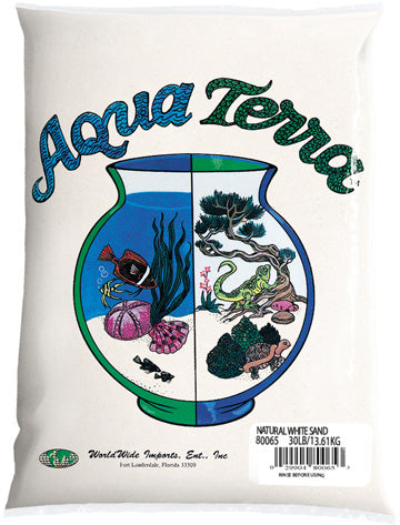 Aqua Terra Natural White Aquarium Sand 5lbs